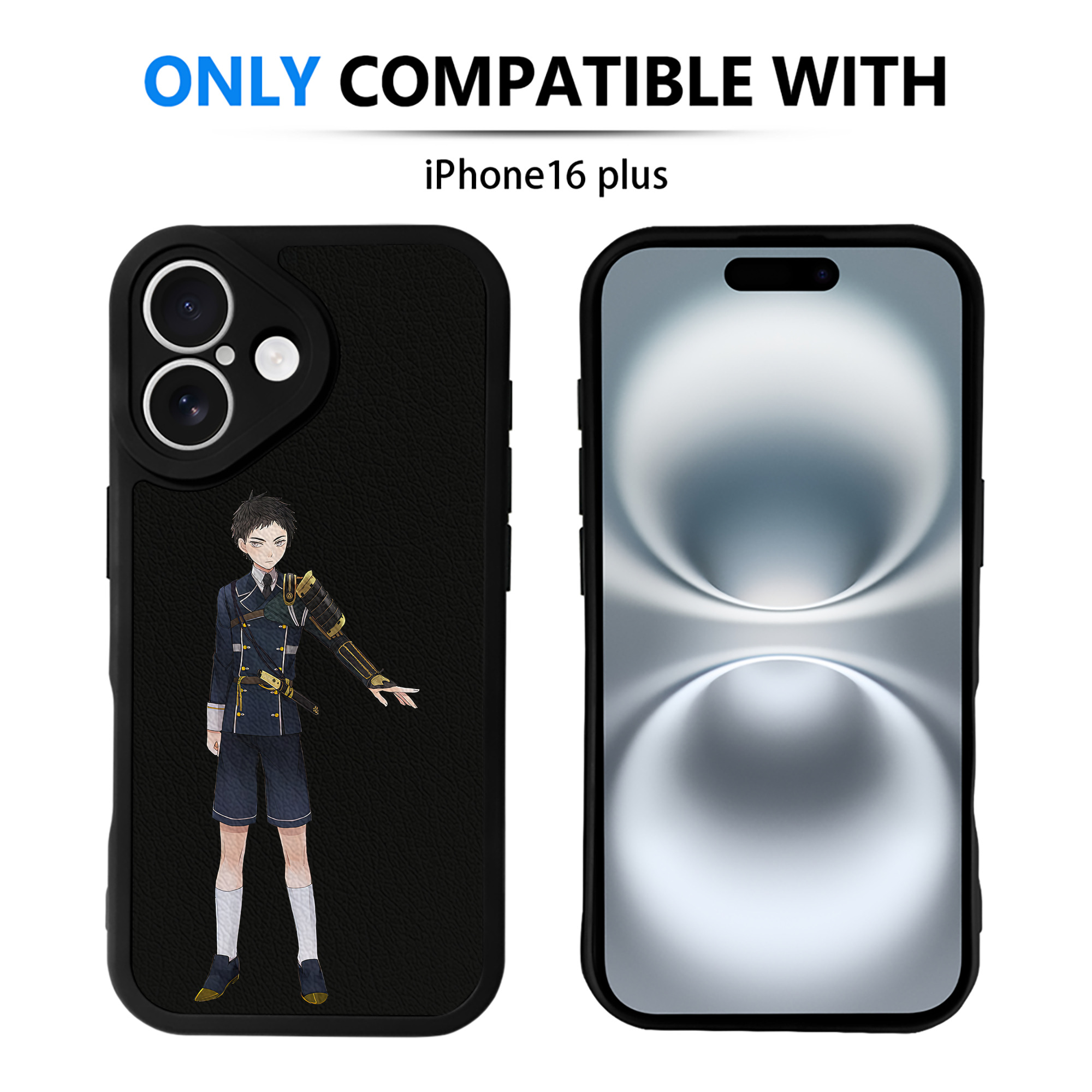 （画像用） 刀剣乱舞 Touken Ranbu 【iPhone 16シリーズ対応】シリコンスマホケース（レザー調） 材質：シリコン